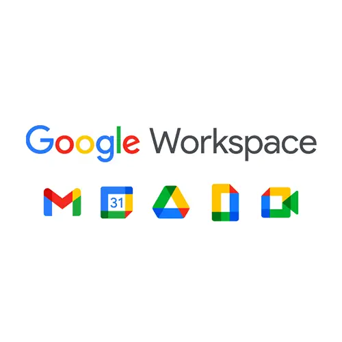 Logo de Google Workspace, partner de servicios cloud.